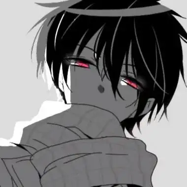 二次元男生高冷伤感头像黑白 男生头像图片大全 -【爱个性】