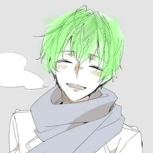原谅色 头像 绿头发 男头