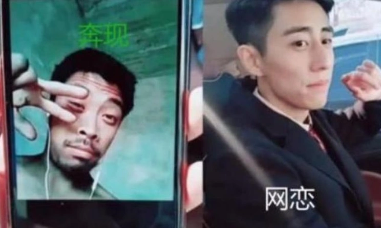 大学生网恋奔现对比图,昔日女神翻车变翠花,至少性别对上了