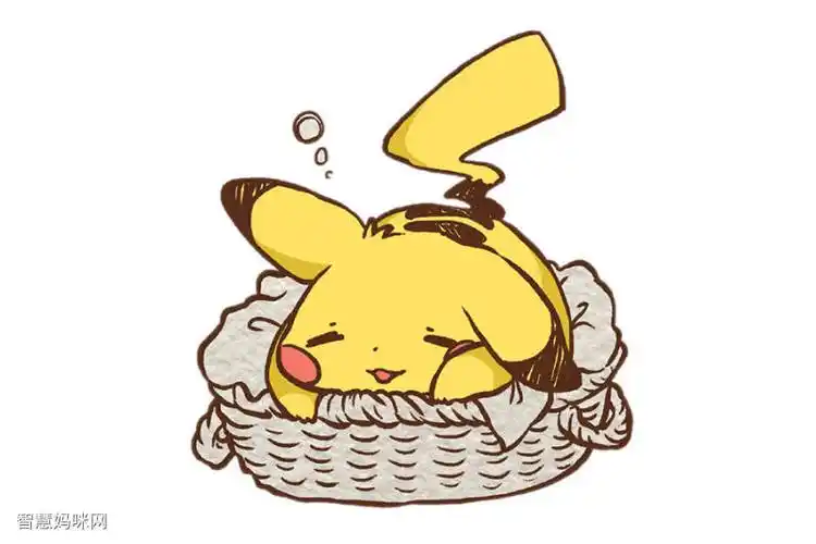 可爱皮卡丘简笔画画法步骤