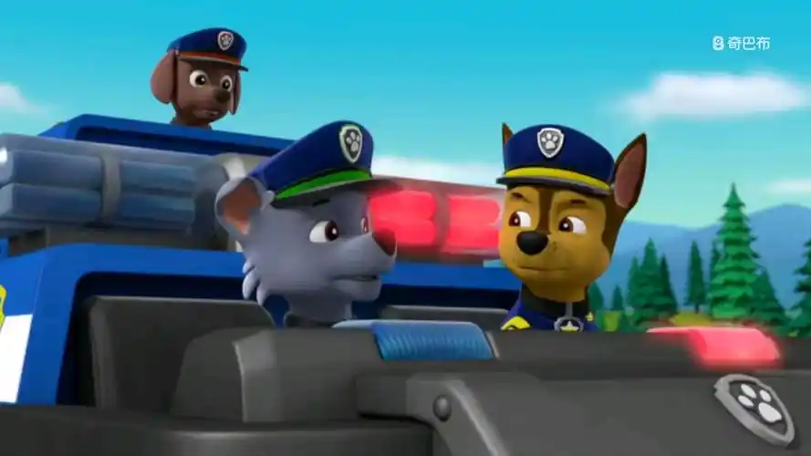 这是汪汪队立大功的阿奇的图片,他是管理汪汪队的交通事故哦