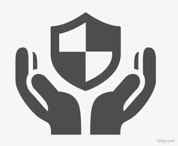 双手托着盾牌正品保障图标