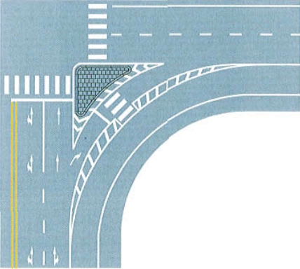 右转弯导流线图解