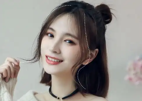 女生刘海两边的头发叫什么