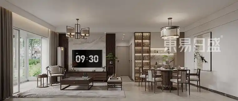 更多客厅装修图集卧室三居室-新中式-效果主卧因为要做大量的衣柜储物