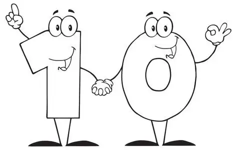 数字十卡通人物照片