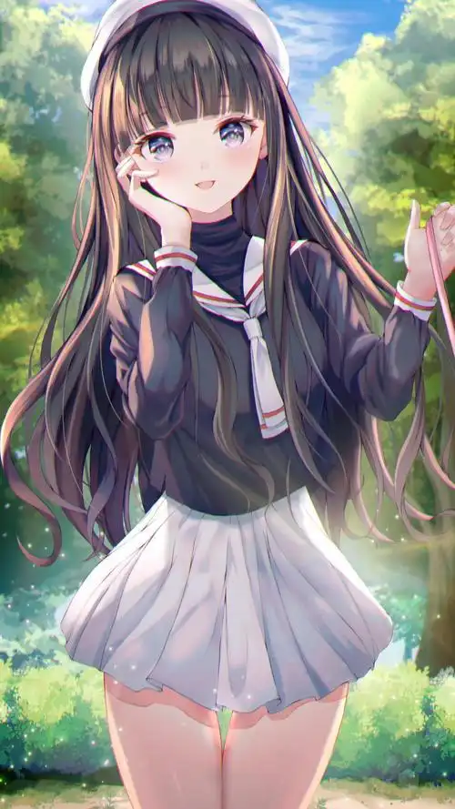 动漫美女精致唯美插画手机壁纸