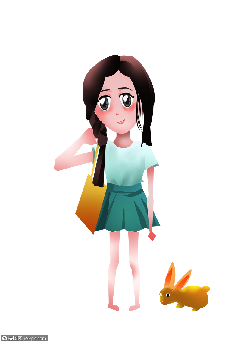 卡通女孩小女孩人物图片