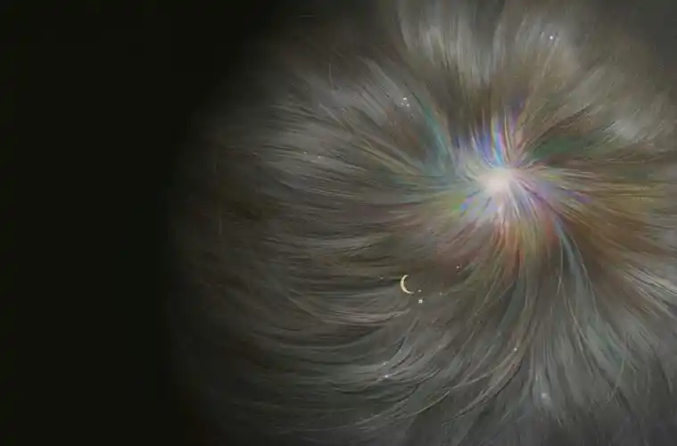 29 星空 宇宙 梦幻 月亮 星星壁纸 背景图 插画 拼接色彩 治愈 cr