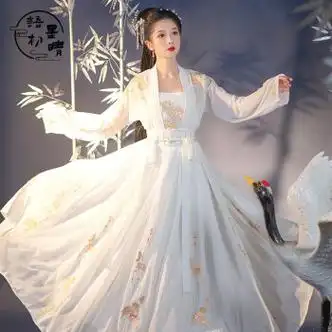 女装>汉服>语墨初晴>语墨初晴唐制汉服女春夏原创中国风学生日常古装