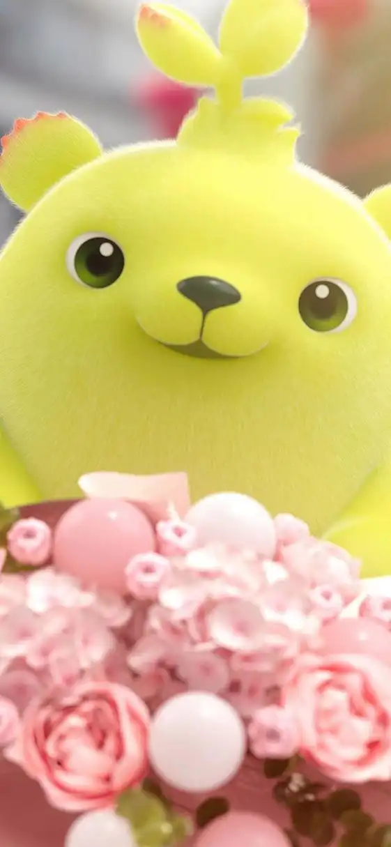 超可爱的萌芽熊壁纸来了