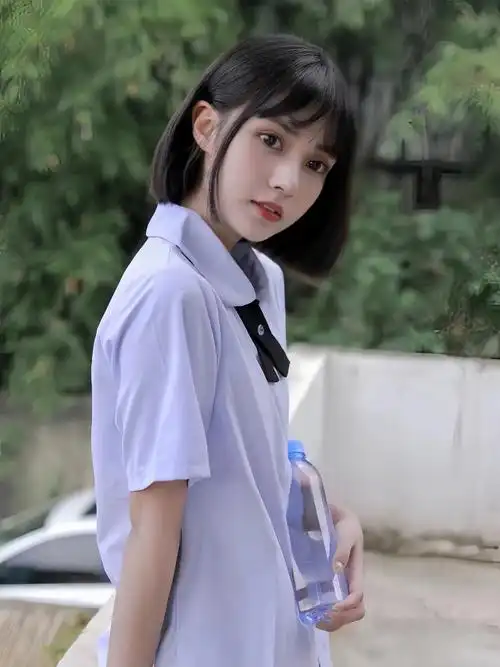 泰国校服学院风初高中学生班服jk衬衫女短袖新款独特漂亮的衬衣 - 17