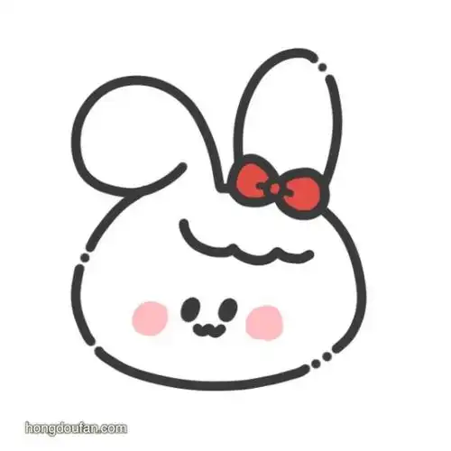 可爱的小兔子头像简笔画大全
