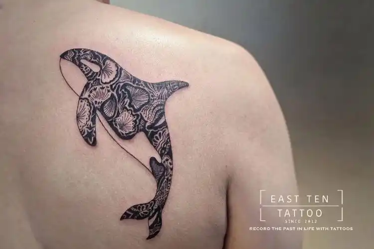 海洋元素95(图腾风格)93预约92盗图#我的纹身分享  #tattoo