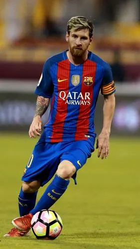 里奥·梅西,足球明星,帅气,帅哥,体育,手机壁纸,锁屏壁纸球场上的梅西