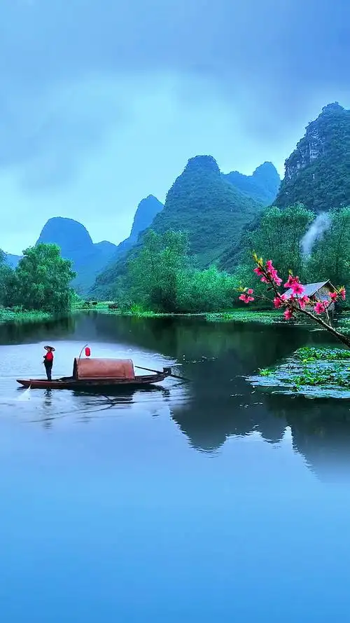 世外仙境水云天,桃源景色醉人间,不入浊世凡尘染,偷的浮生半日闲!