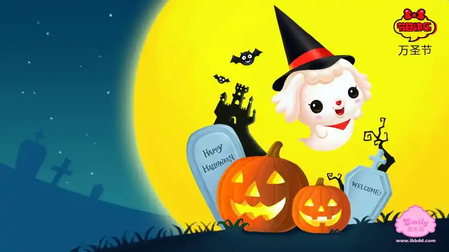 爱米莉节日快乐卡通桌面壁纸