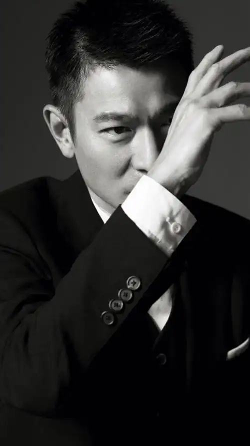 刘德华黑色写真高清手机壁纸