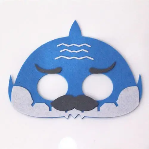 厂家直销新款碰碰狐鲨鱼宝宝毛毡面具眼罩可定制任何款式加logo