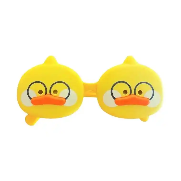 儿童太阳镜偏光翻盖卡通小鸭子宝宝墨镜 - 抖音