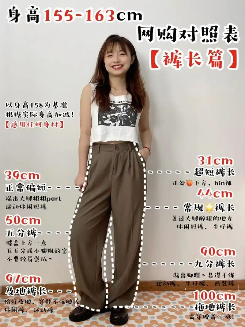 超全干货75小个子衣长/裙长/裤长参考 不睬 155-163cm的姐妹大集合