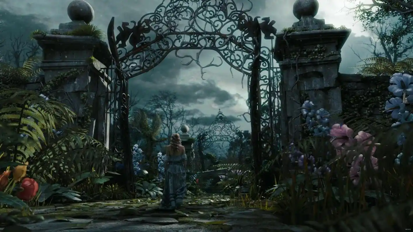 《爱丽丝梦游仙境》唯美剧照,每一张都充满神奇的色彩