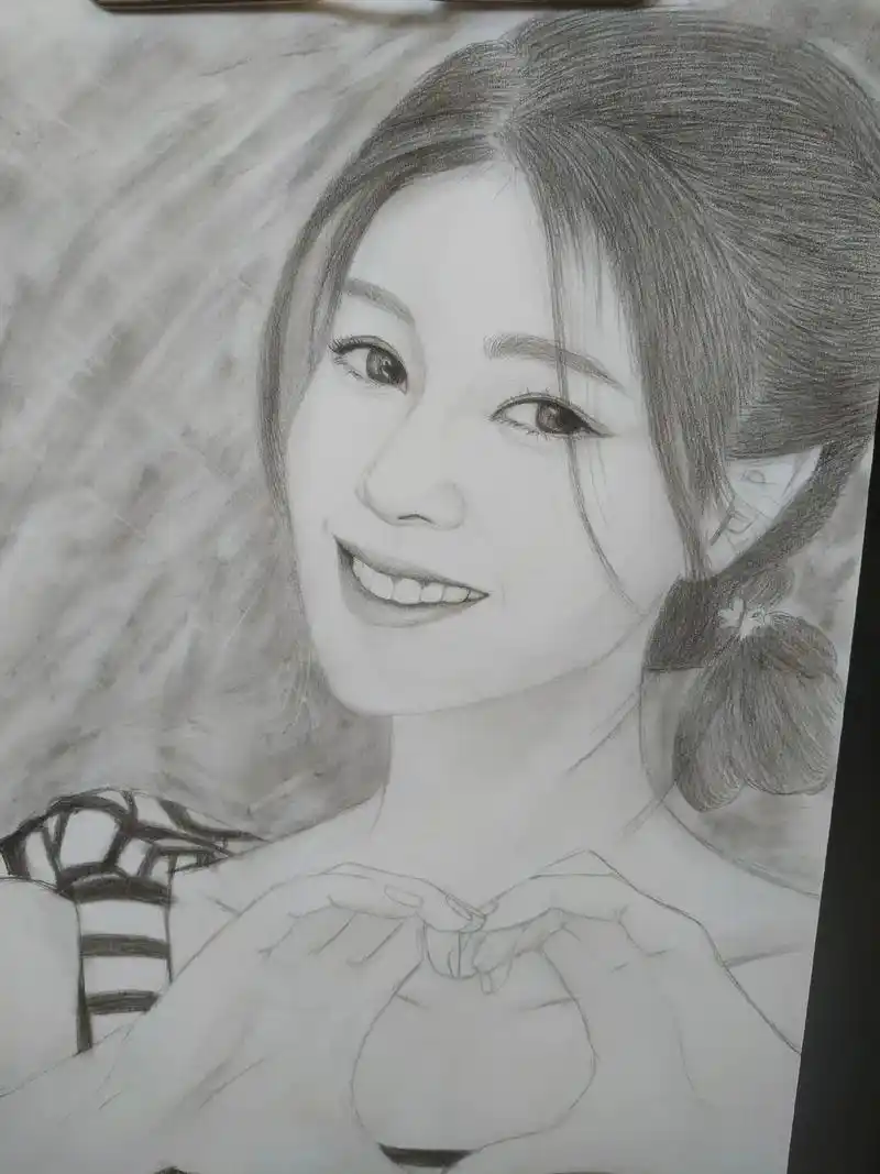 人物肖像 #人物素描 #绘画美女 不像,继续努力吧 - 抖音