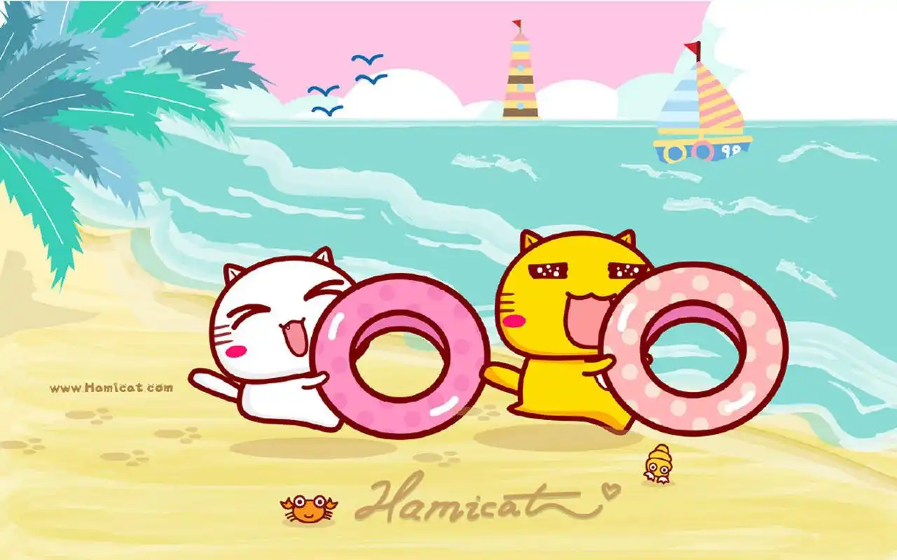 一组可爱哈咪猫卡通图片桌面壁纸分享给大家,关于哈咪猫更多高清图片