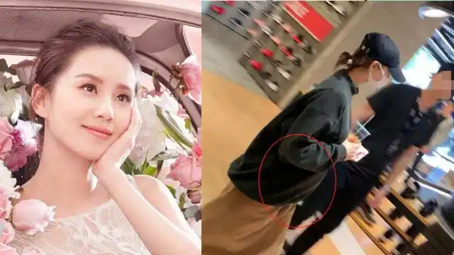 刘诗诗挺7月孕肚逛街还喝冷饮?"护妻狂魔"吴奇隆被批失职!