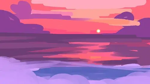 壁纸唯美水彩风格绘画像不像你梦中的景色