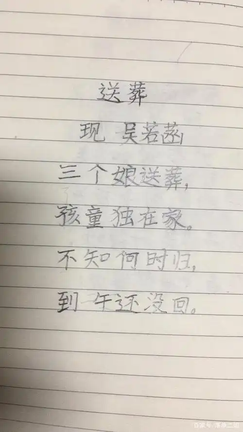 十岁小外甥女"吴若菡"写的诗集作品