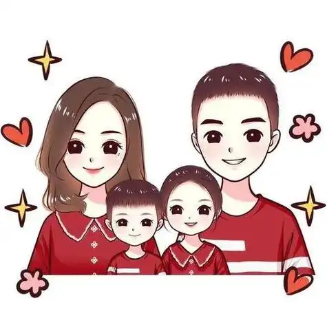 龙年一家四口姐姐弟弟头像背影(龙年一家四口两个女儿亲子头像)