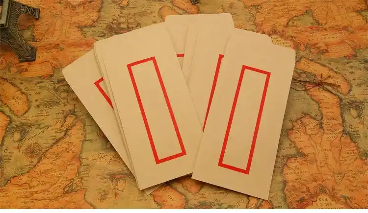 古式信封风传统中式牛皮纸5号信封笺复古典仿古竖款批发