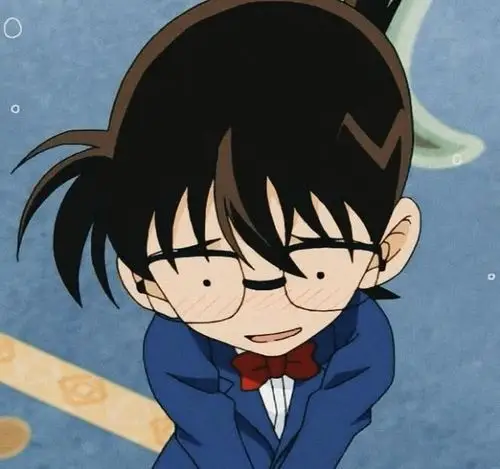 名侦探柯南图片:害羞的样子好可爱啊