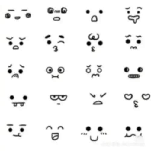 一波超超超可爱的小表情系列简笔画~ 每一个表情都好生动形象!