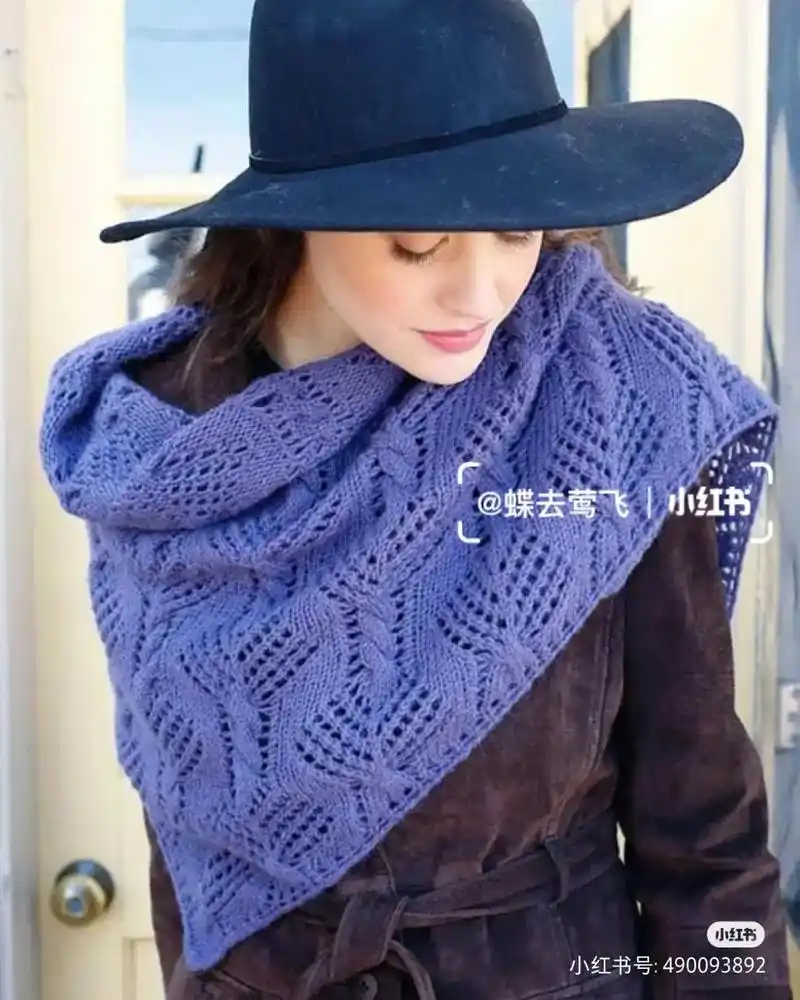图解分享 披肩围巾 - 抖音