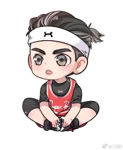 吴亦凡 手绘漫画 素描头像 卡通画