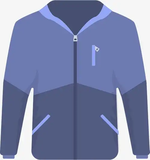 蓝色休闲外套素材