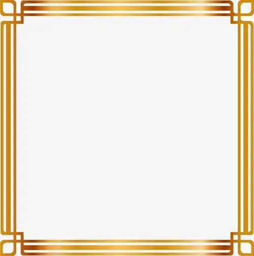 关键词 : 矢量,手绘,金色边框,简约