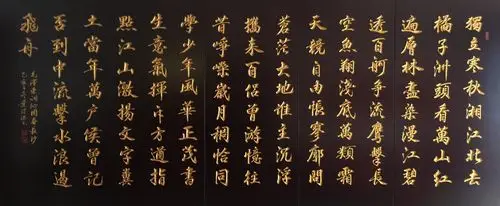 叶渭淇老师书法艺术作品《沁园春.长沙》