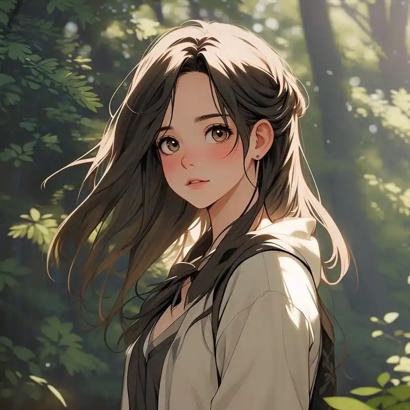 森系女生头像9195超有氛围感的 谁能拒绝这么仙气飘飘的森系头像