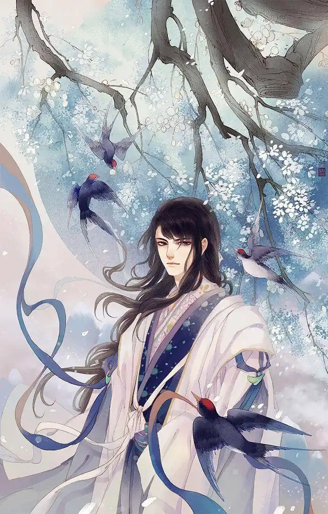 100张古风美男图片妖孽高清,精选唯美古风美男插画壁纸