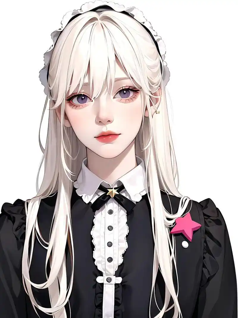 白发紫瞳|头像壁纸 白发女生头像壁纸