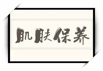 《肌肤保养》拼音/读音/英文/繁体