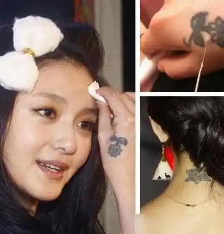 迪丽热巴身上有纹身还纹在这个部位青春人设崩塌