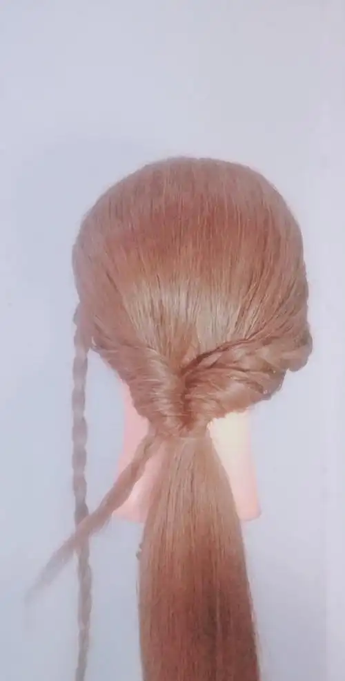 清纯发型中长发编发,气质发型女中长发编发