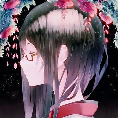 文艺范十足女生侧面头像动漫侧脸头像精选