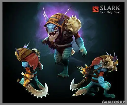 《dota2》小鱼人第一视角 狂吸攻击力的黑暗使者