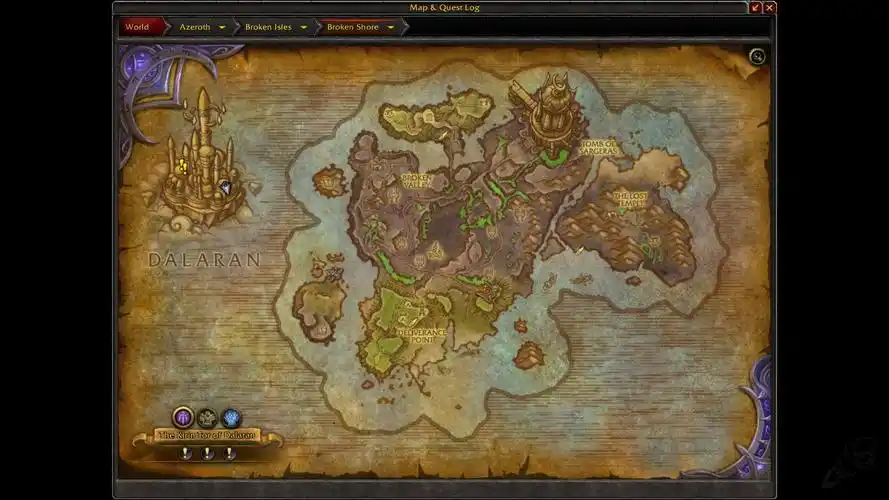 破碎群岛还是发生了比较明显的变化:地图比较破碎群岛拥有新的阵营