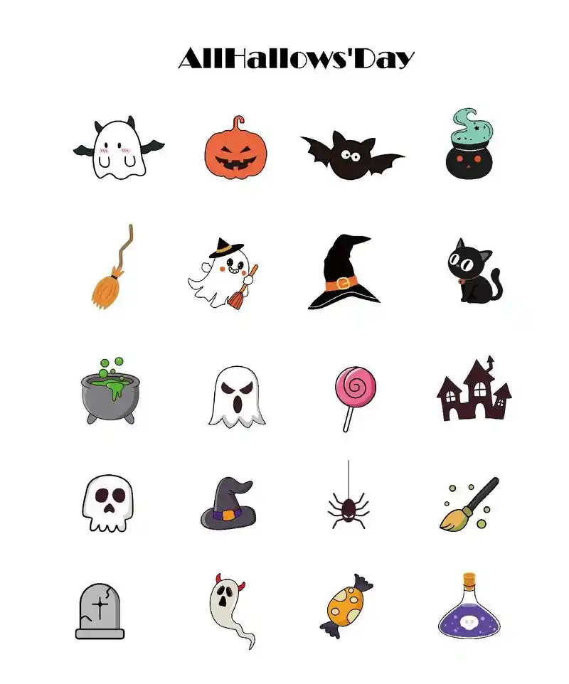 万圣节简笔画|图案.万圣节来了,应个景 97999499 # - 抖音